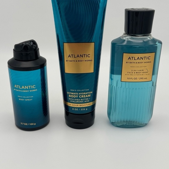 Bath and Body Works Atlantic Men’s Body Care Gift Set NWT - Picture 2 of 4